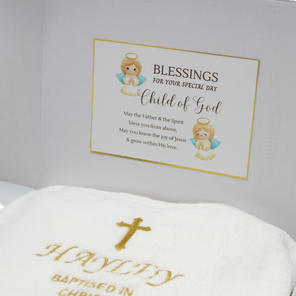 [PRE-ORDER] Child/Baby Blanket - Baptised in Christ/Child of God (Personalisation Available)