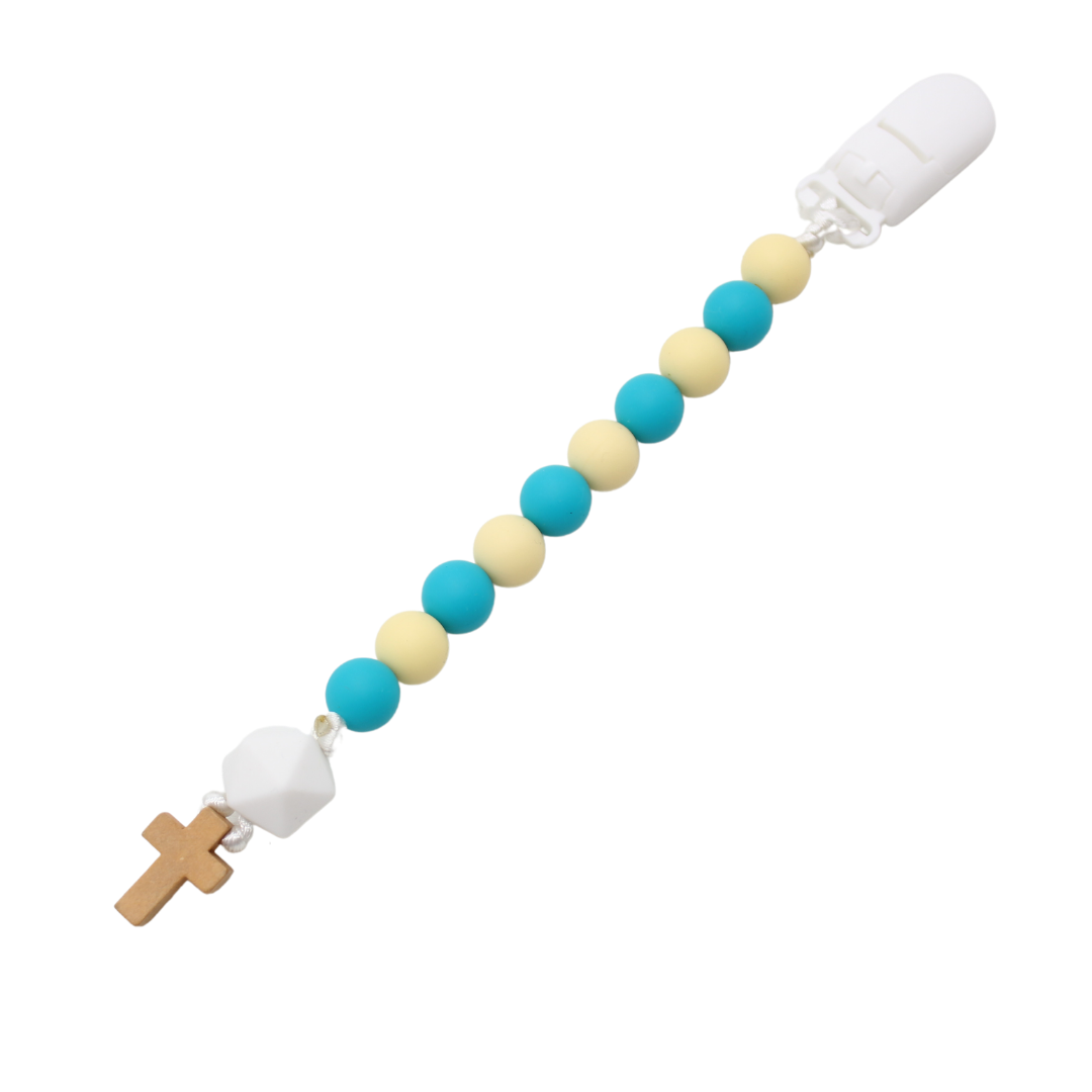 Clip On Silicone Baby Rosary - One Decade