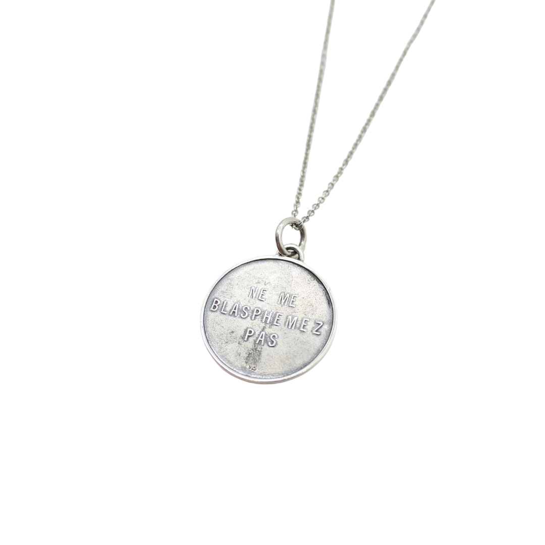 Silver Sacred Heart  Medal/Chain Set - 3cm