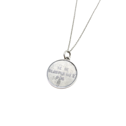 Silver Sacred Heart  Medal/Chain Set - 3cm