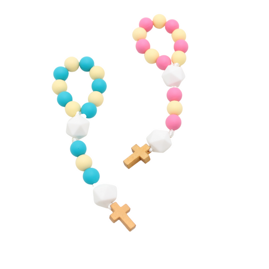 Silicone Baby Rosary - One Decade