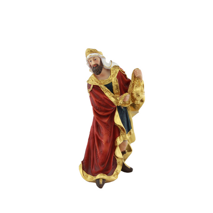 Christmas Polystone Nativity Crib Set 13" (Color)