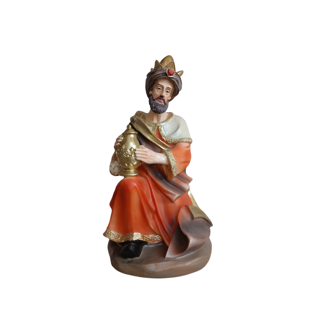 Christmas Polystone Nativity Crib Set 12"
