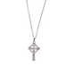 Zircon Crystal Cross/Chain Set