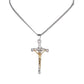 Stainless Steel Papal Crucifix/Chain - Gold plated 4 /5.5cm