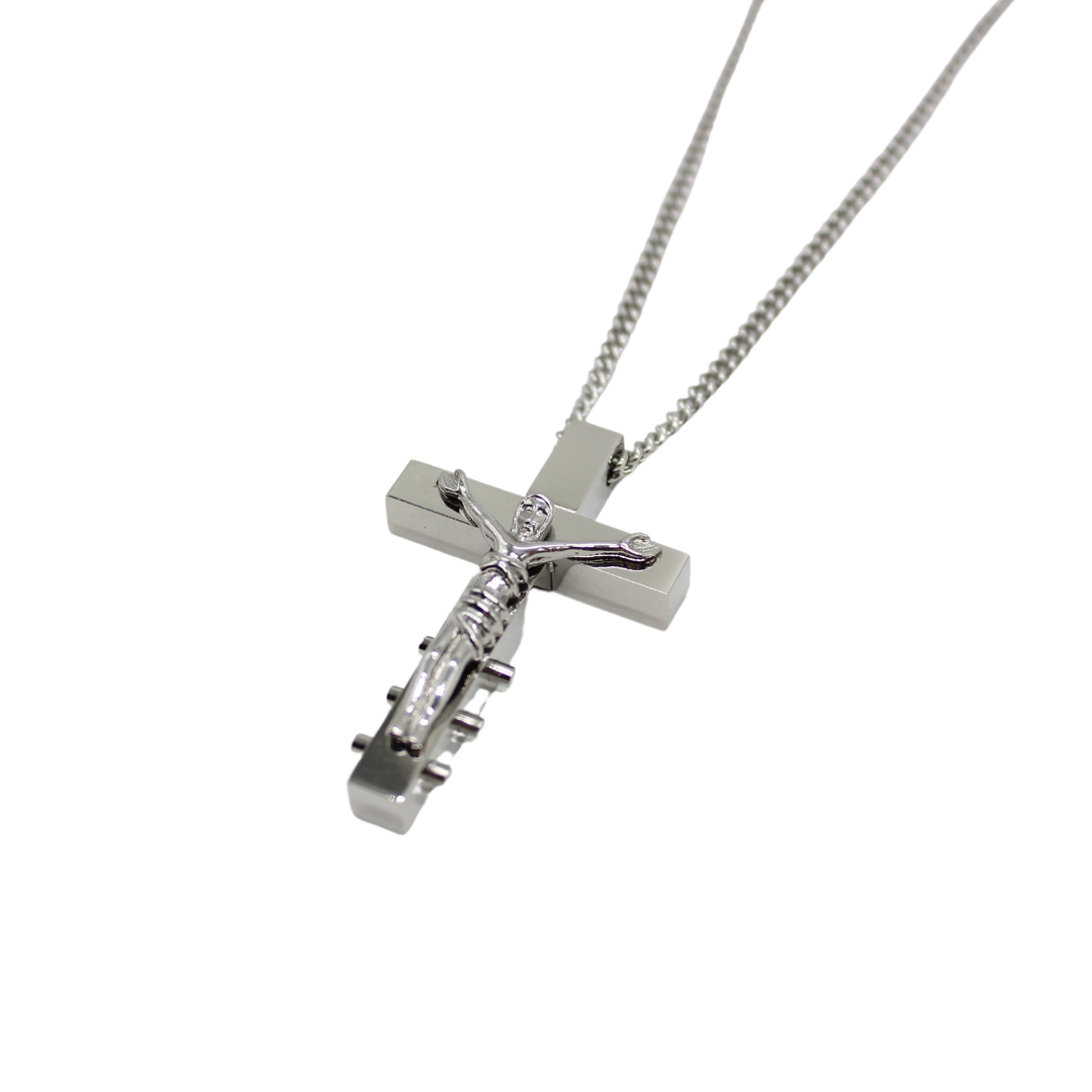 Stainless Steel  Crucifix 4.5cm/Chain
