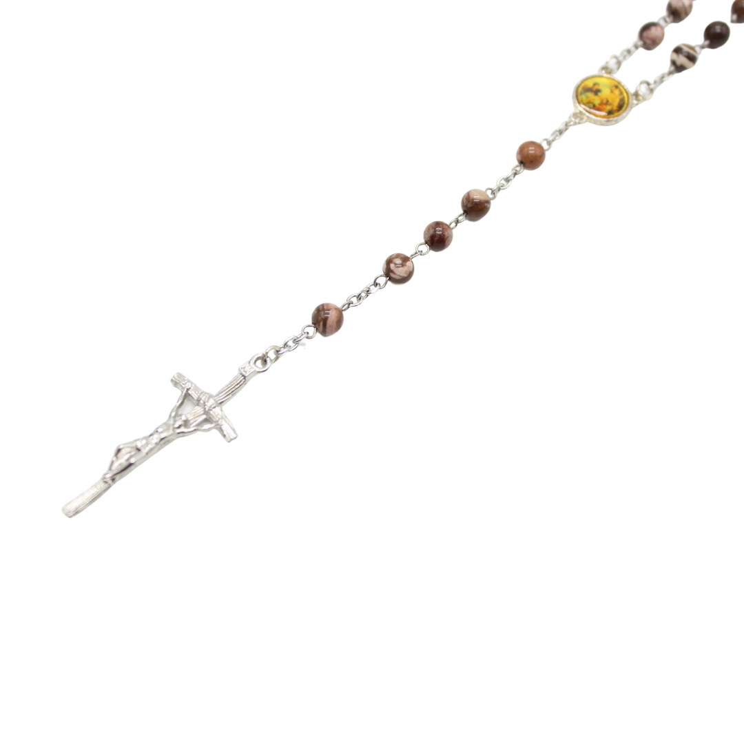 Natural Stone Rosary - 21 Stone Designs Available (Personalisation Available)