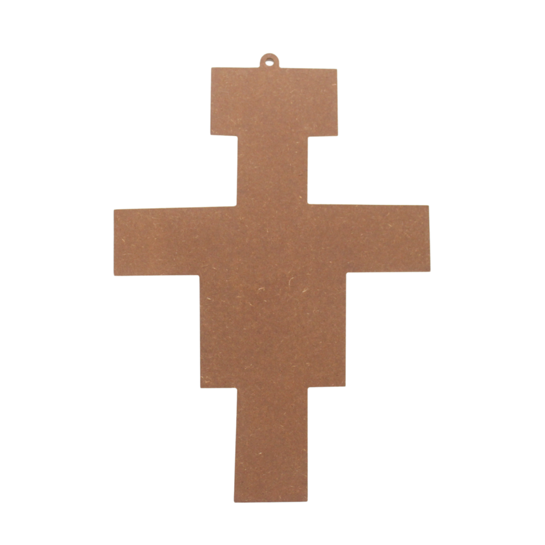 Wood Franciscan cross - 30cm