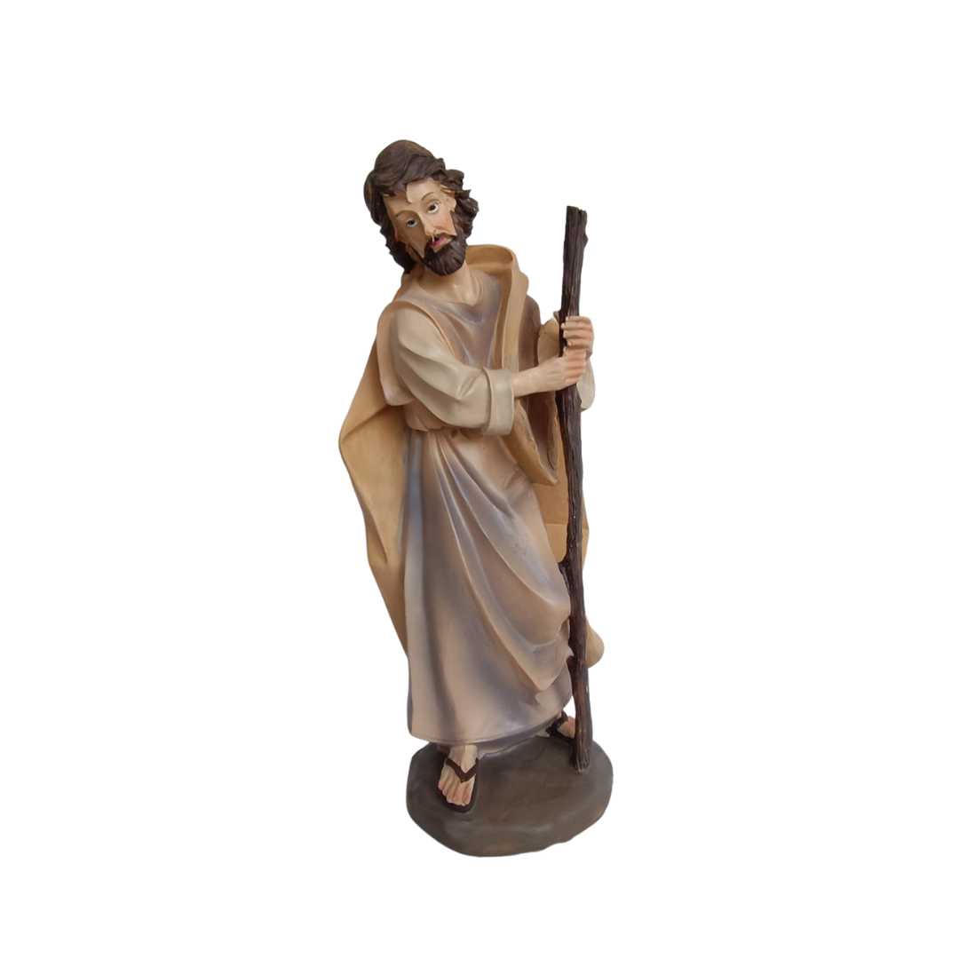 Christmas Polystone Nativity Crib Set 12"