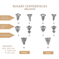Alloy Centrepieces for Rosaries DIY (Assorted Designs)
