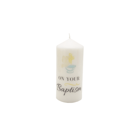 Baptism Candle/First Holy Communion/Confirmation - 15cm