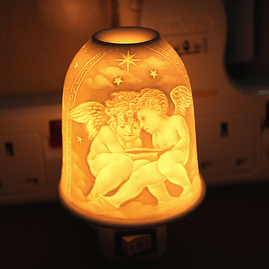 Ceramic 3D Night Light (2 Cupids, 2 Cupids Reading & 3 Cupids)