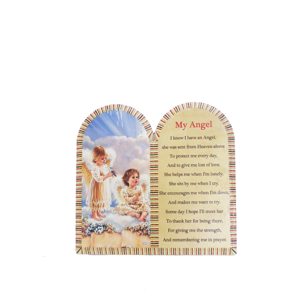 Ceramic Angel Blessing Plaque