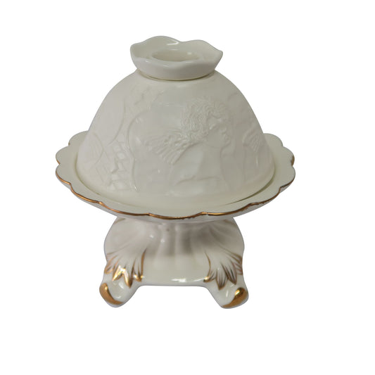 Ceramic Lamp/Oil Burner with Angel Images