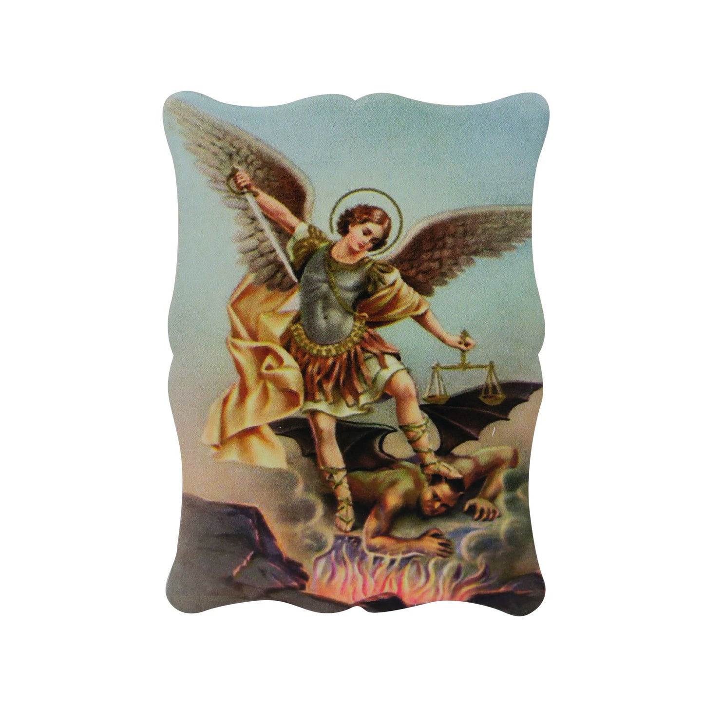 Ceramic Wall/Table Plaque of St. Michael The Archangel