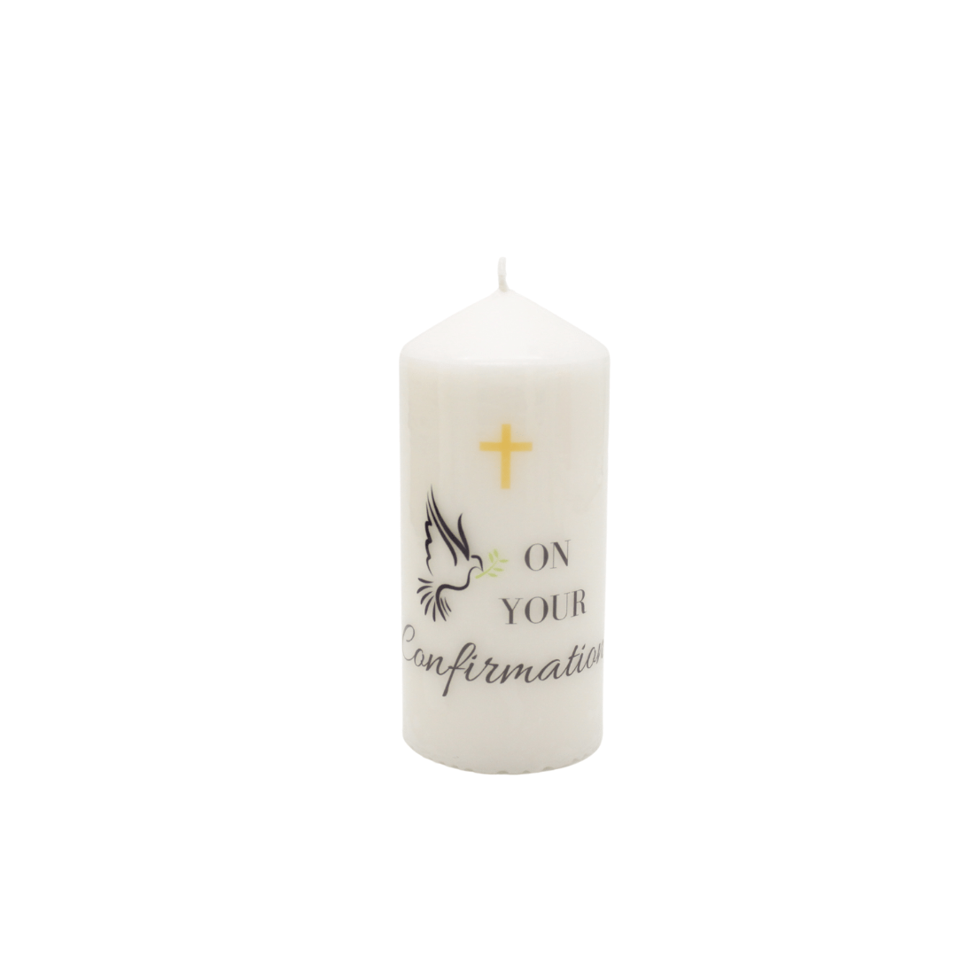 Baptism Candle/First Holy Communion/Confirmation - 15cm