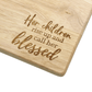 Engraved Wooden Serving Board for Mothers & Fathers