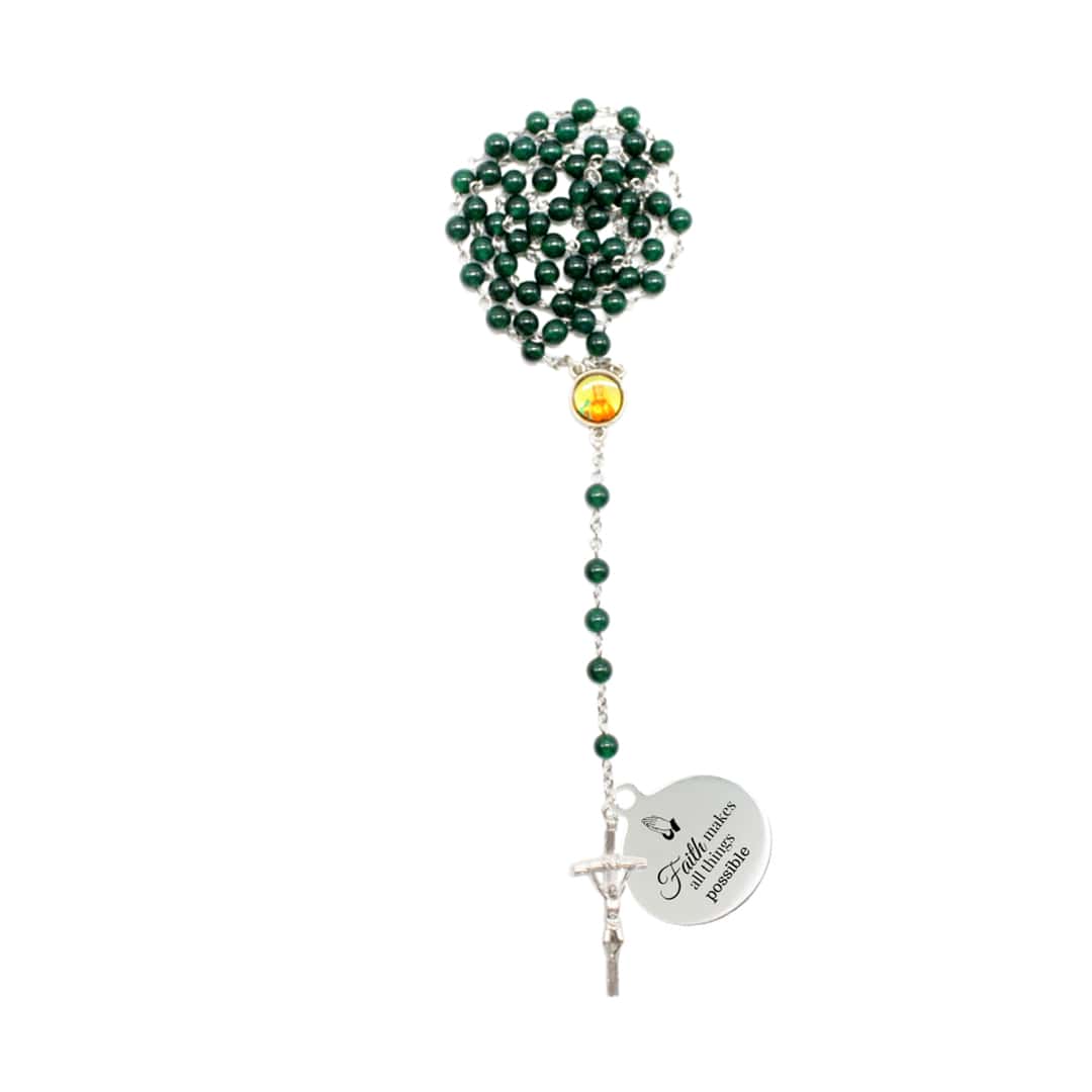 Natural Stone Rosary - 21 Stone Designs Available (Personalisation Available)