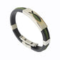 Rubber/Stainless Steel Fish Bangle (Green)