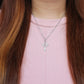 Zircon Crystal Cross/Chain Set
