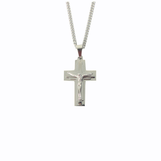 Stainless Steel  Crucifix/Chain Chunky