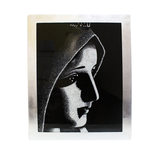 Lacquer Eggshell Picture - Mother Mary