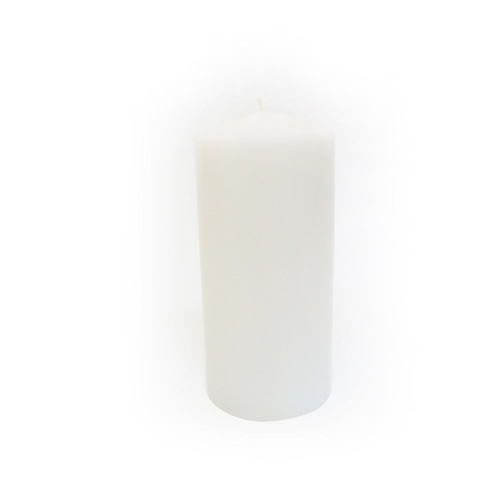 Block Candle, White - 7.5/13cm/15cm/20cm