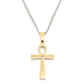 Stainless Steel  Alpha 2.5cm Plain Cross /Chain
