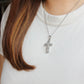Stainless Steel Crucifix/Chain - Silver - Design C