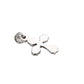 Stainless Steel Crucifix/Chain (Scallop Edge)