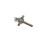 Stainless Steel St Benedict Crucifix/Chain set (Black inlay)