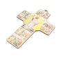 Wood Wall Picture Cross - Divine Mercy/Resurrection/Stations of the Cross - 20cm