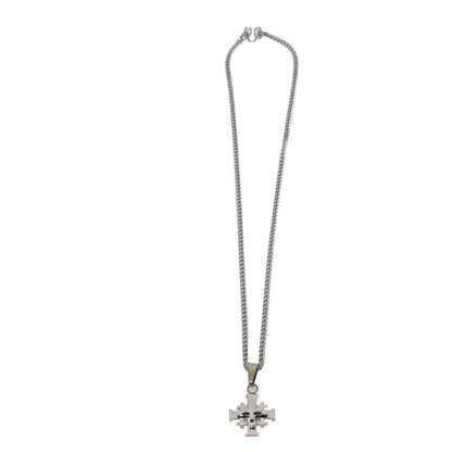 Stainless Steel  Jerusalem Crucifix/Chain