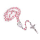 Swarovski Crystal Rosary - Pink (Personalisation Available)