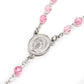Swarovski Crystal Rosary - Pink (Personalisation Available)