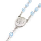 Swarovski Crystal Rosary - Blue (Personalisation Available)