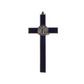 Metal St Benedict Wall Crucifix - Black (25cm)