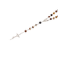 Natural Coffee Agate stone Rosary - Brown (Personalisation Available)