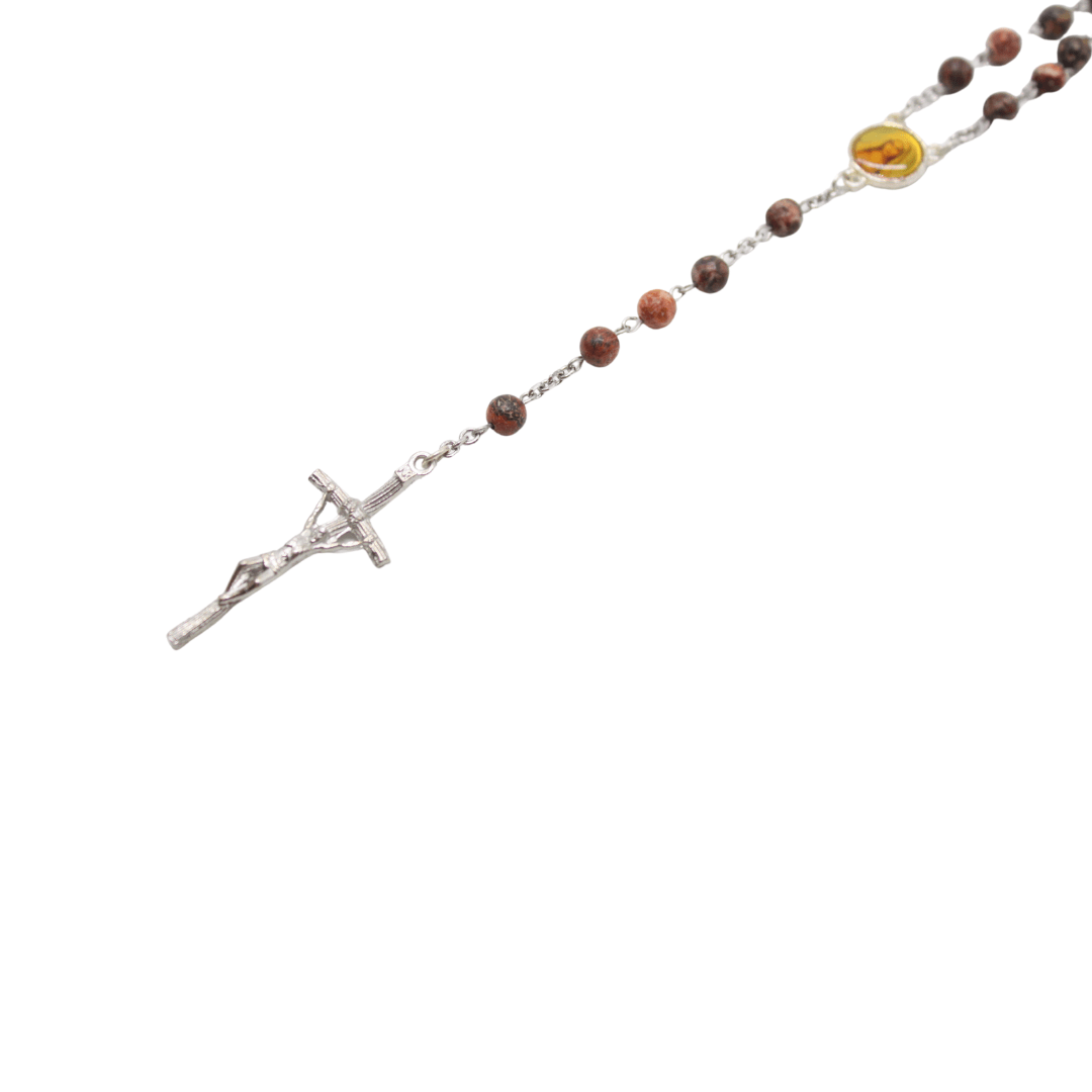 Natural Stone Rosary - 21 Stone Designs Available (Personalisation Available)