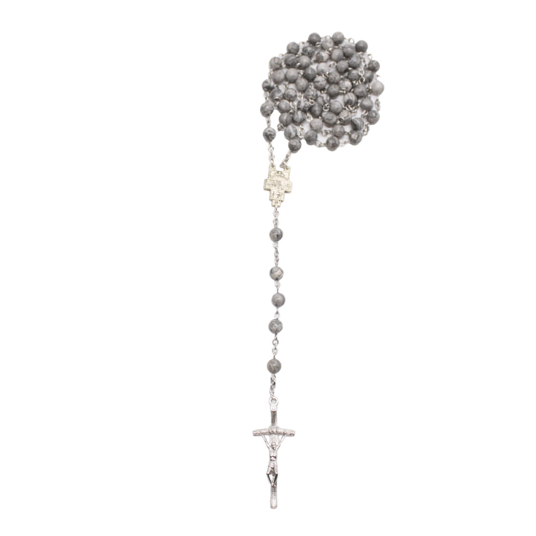 Natural Stone Rosary - 21 Stone Designs Available (Personalisation Available)