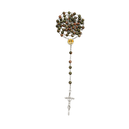 Unakite 6mm Stone Rosary