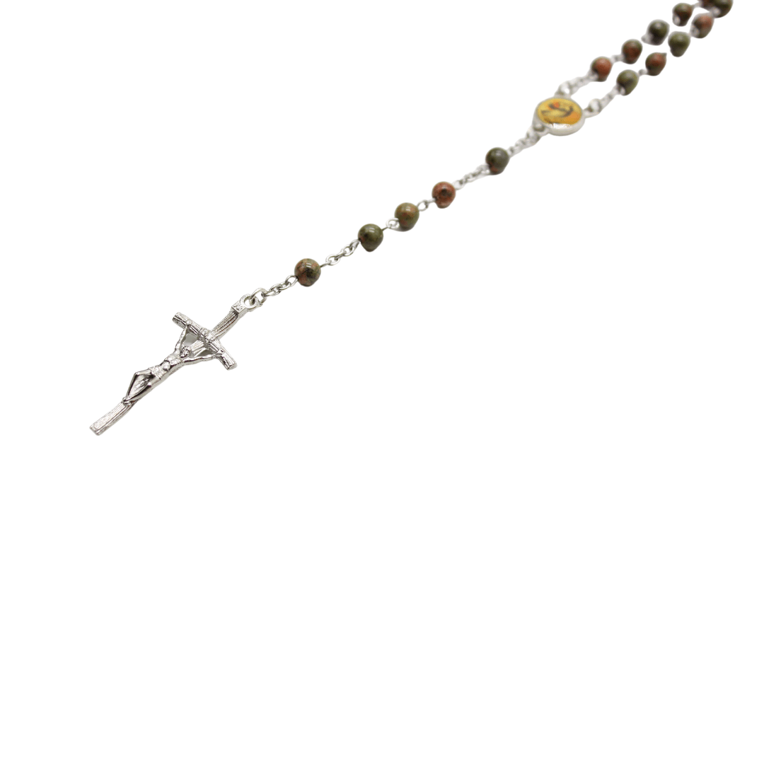 Natural Stone Rosary - 21 Stone Designs Available (Personalisation Available)