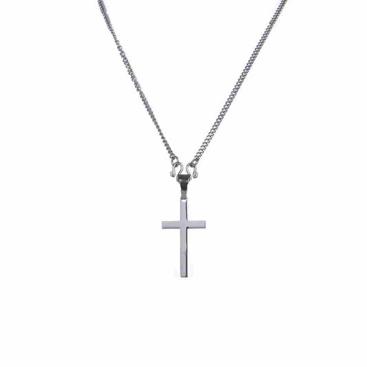 Stainless Steel Plain cross/Chain 5cm
