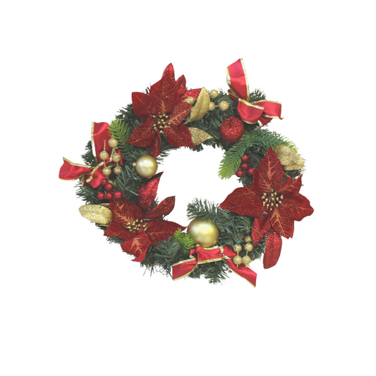 Christmas Door Wreath 16"