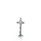 Metal St Benedict Standing Crucifix -10cm (Red/Blue/Green/Black)