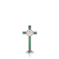 Metal St Benedict Standing Crucifix -10cm (Red/Blue/Green/Black)