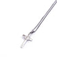 Stainless Steel St Benedict Crucifix/Chain - gold corpus