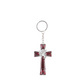 Metal Holy Spirit Cross Keychain - Red